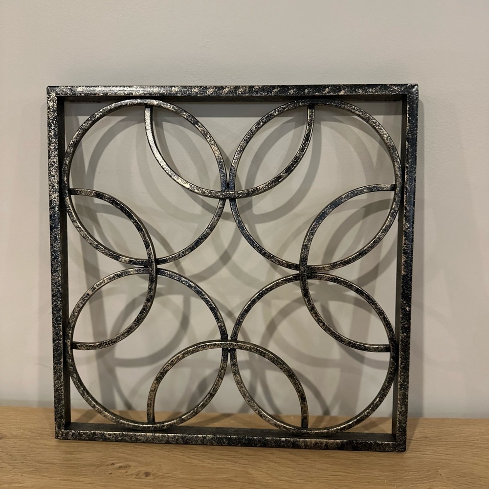 Black and Silver Geometric Wall Art